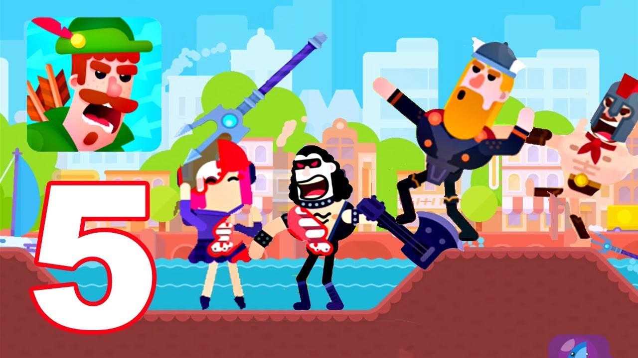 Bowmasters - Gameplay Walkthrough Part 5 - Kacey Rich Tournament (Android Games)