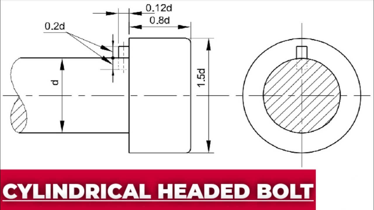 CYLINDRICAL or CHEESE HEADED BOLT