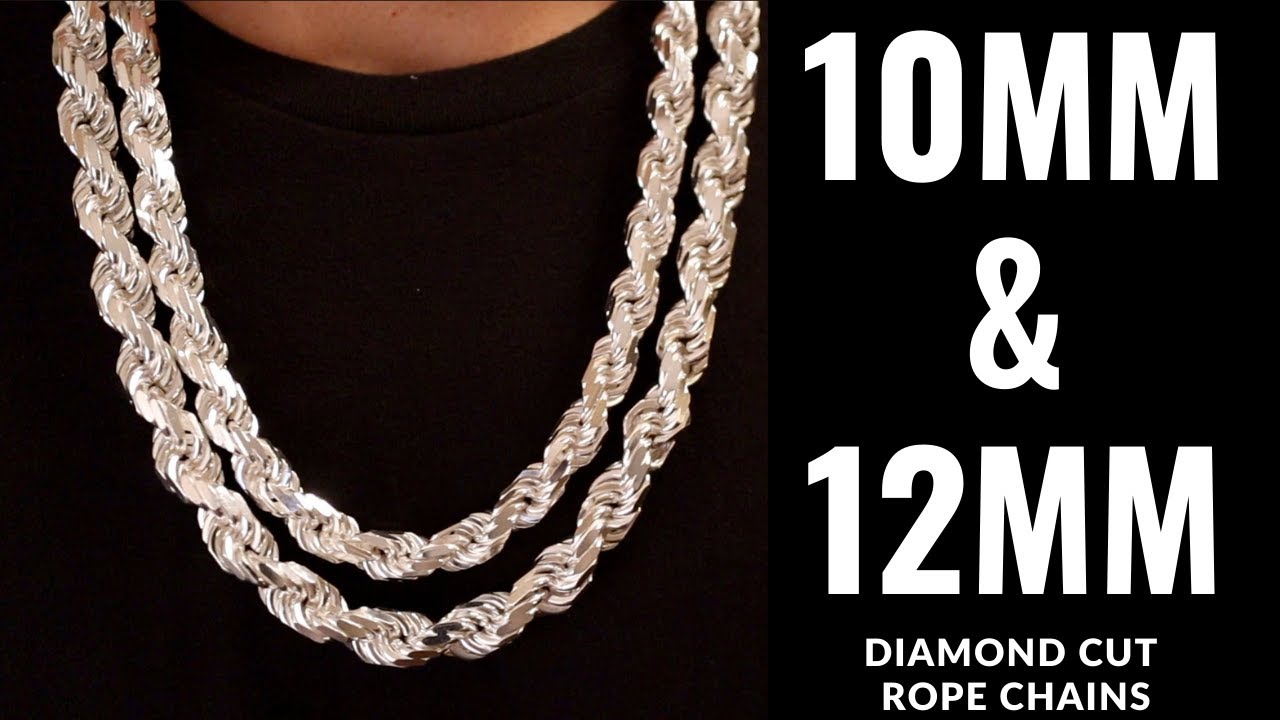 10MM & 12MM Rope Chain | Luke Zion Jewelry