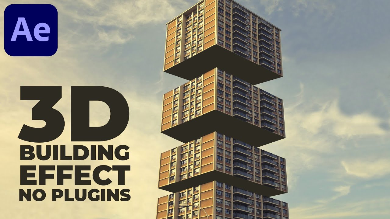 Популярный эффект 3D-здания в After Effects — Учебное пособие по After Effects | БЕЗ ПЛАГИНОВ