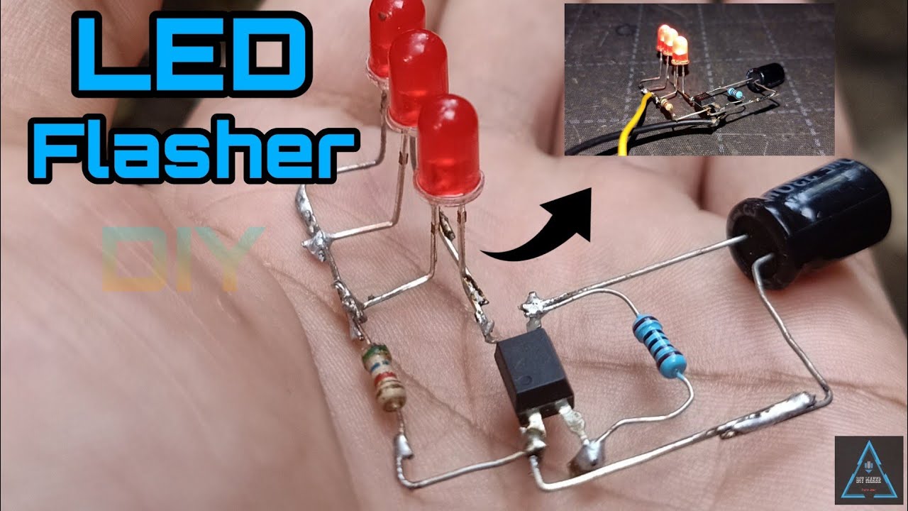 How to Make a LED Flasher Using Optocoupler 817c