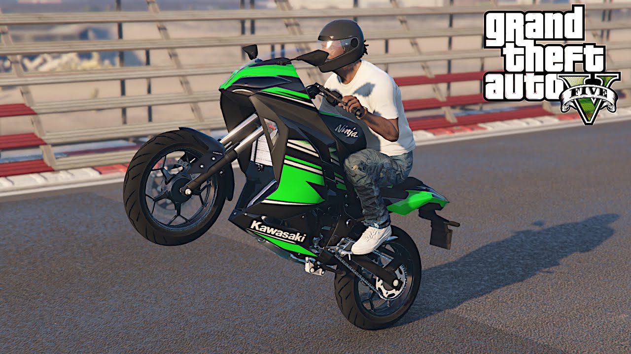 GTA 5 - REAL SAVAGE LIFE MODS 2 - TESTING A  2017 NINJA! #40