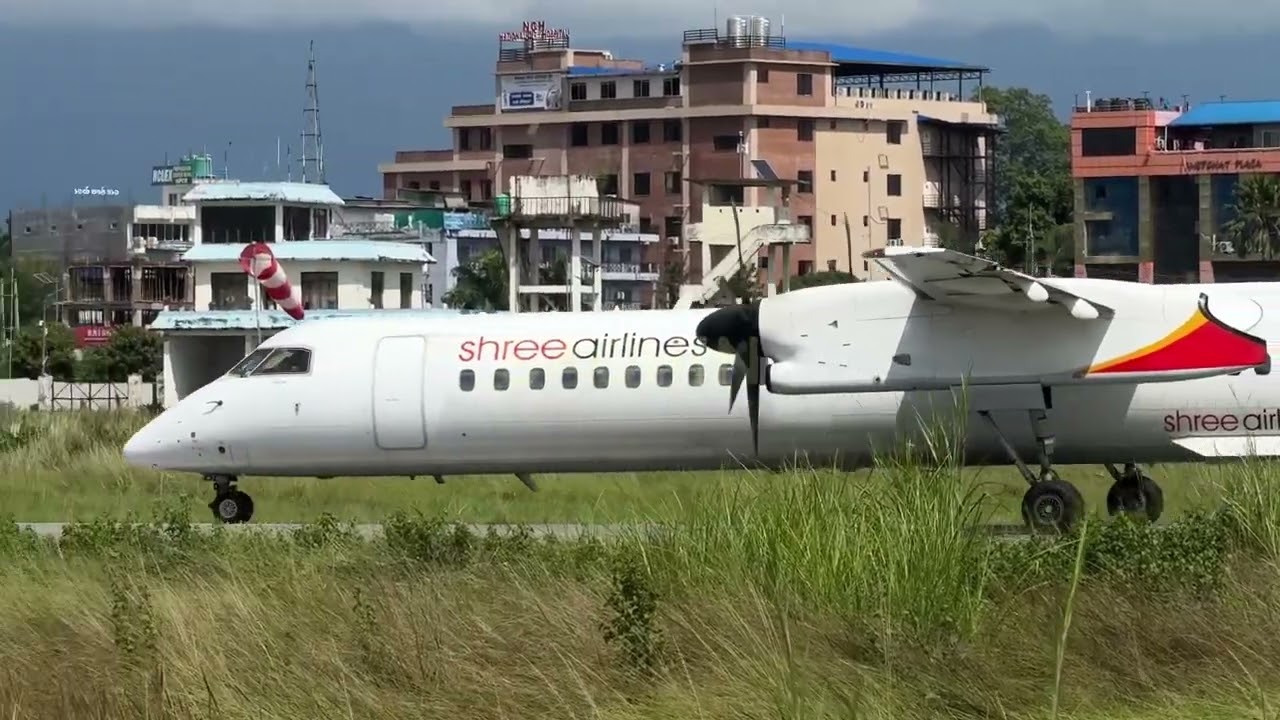Shree Airlines 9N-AOL Maiden Flight To Bharatpur Airport With Short Runway #aviation #justplane