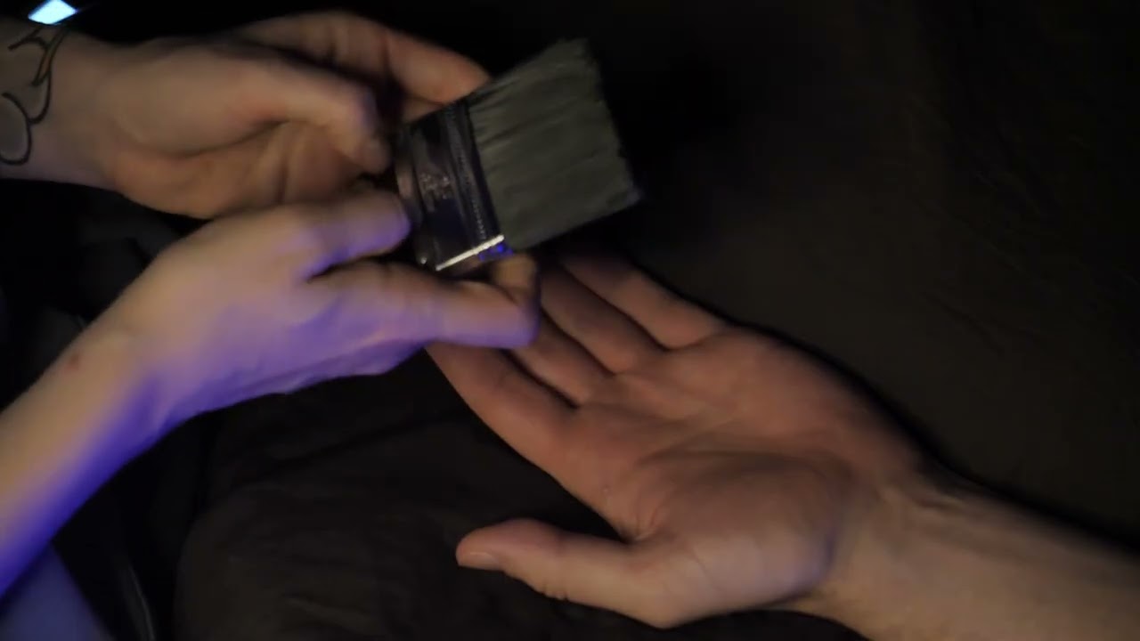 ASMR Soft Brush Hand Massage