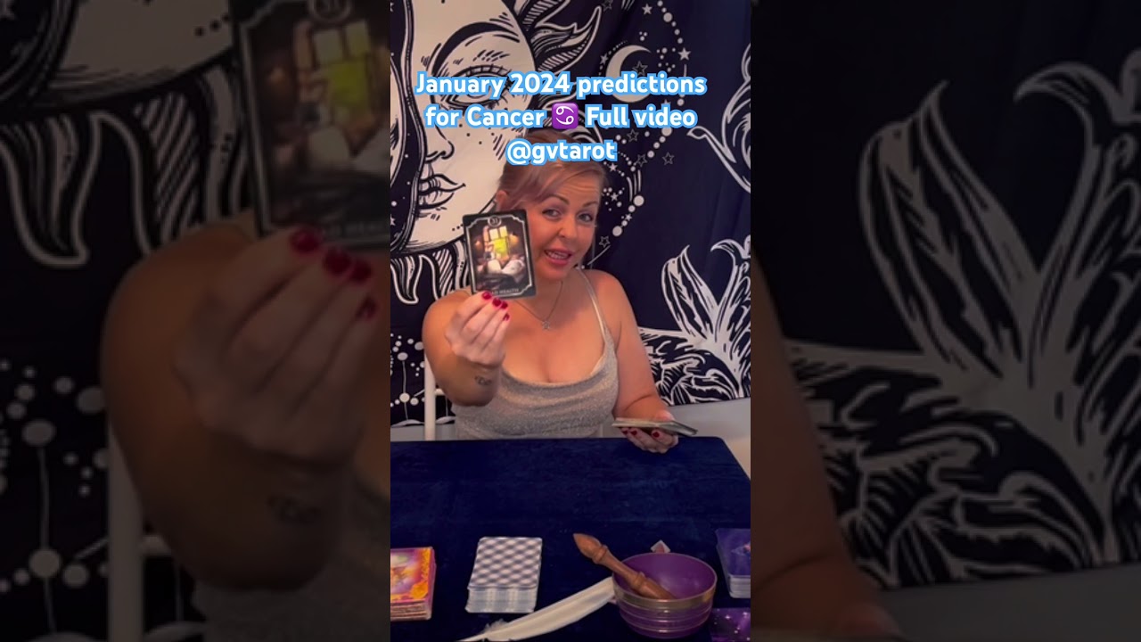 Cancer ♋️ January 2024 predictions! #2024 #tarot #tarotreading #predictions #astrology #cancertarot