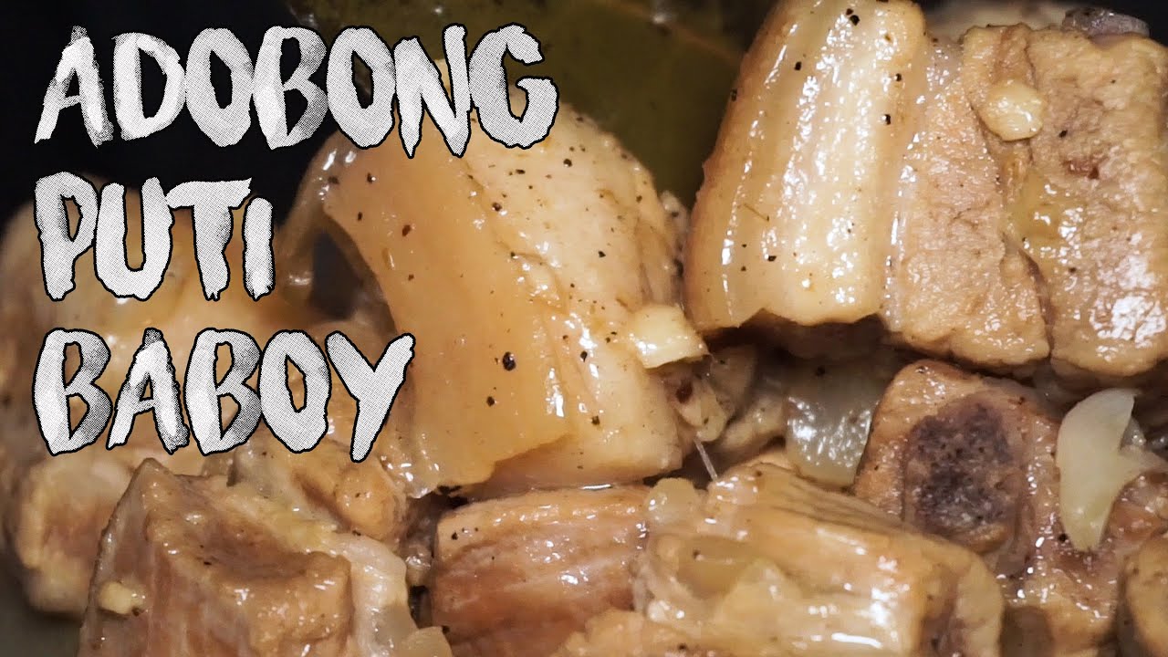 ADOBO PUTI NG BABOY | White  Braised Pork Belly | White Pork Adobo