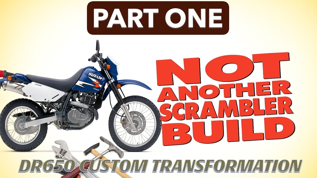 Turning A DR650 Into a Custom Scrambler — The Ultimate Adventure Machine! - Time Lapse - Part One
