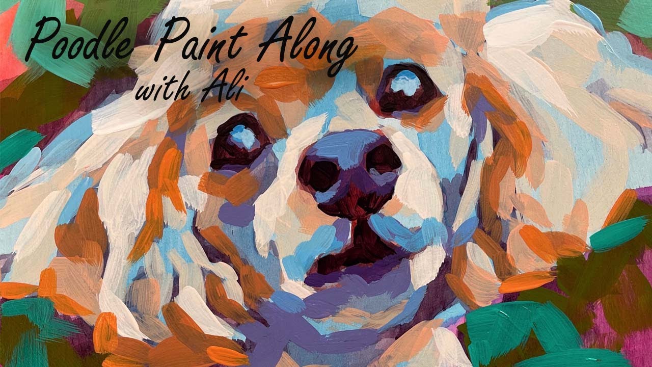 Poodle Paint Along