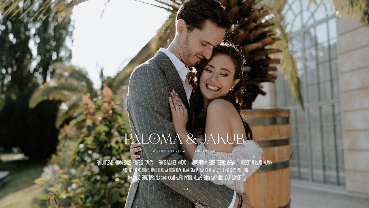 PALOMA & JAKUB | Zobacz ICH REAKCJĘ na swój film ślubny! | Wedding Story by LIGHTLEAVES | 4K