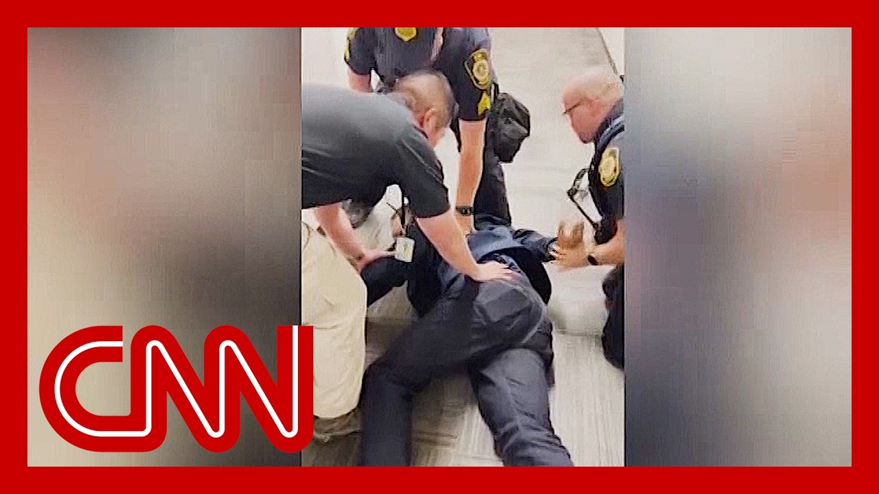 US senator forcefully removed, handcuffed at DHS event