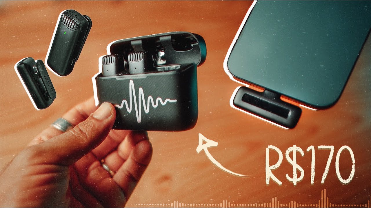 Microfone SEM FIO de CELULAR para DUAS PESSOAS - Ulanzi J12