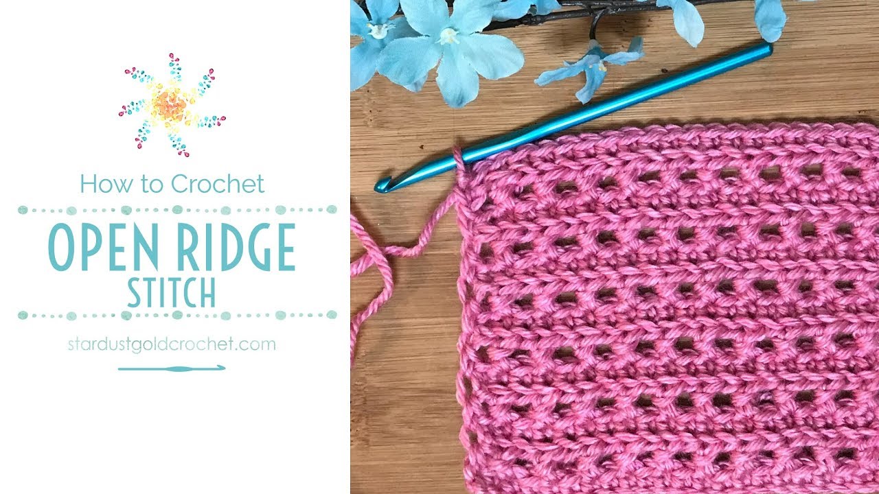 Open Ridge Stitch | Learn to Crochet | Stitch Explorer Saturdays