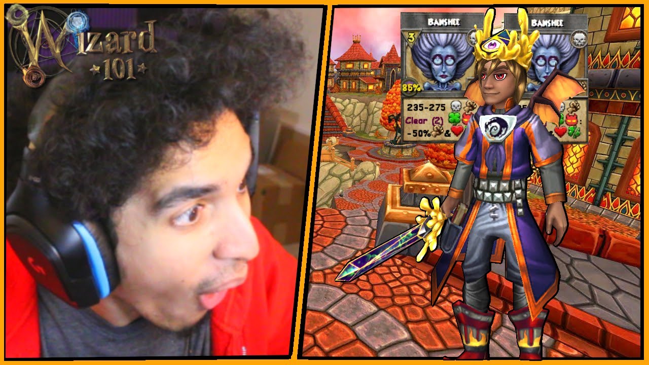 Wizard101 Max (160) Fire PvP: Using *NEW* Banshee Spell On The Fire!