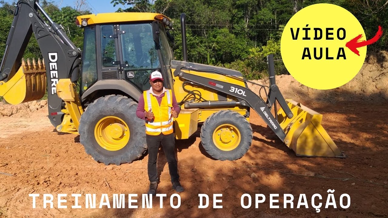 ENSINANDO COMO OPERAR RETROESCAVADEIRA JONH DEERE - CURSO ONLINE EAD