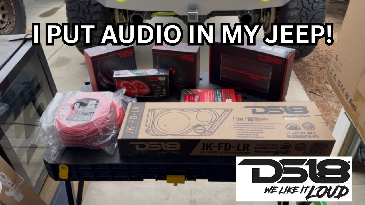 I finally put audio in my jeep! (ITS SO LOUD!!)