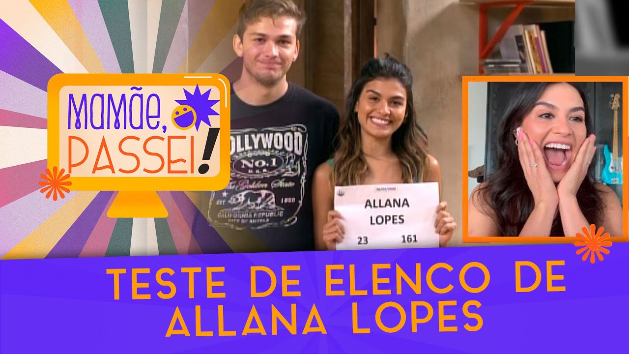 Allana Lopes assiste seu teste para 