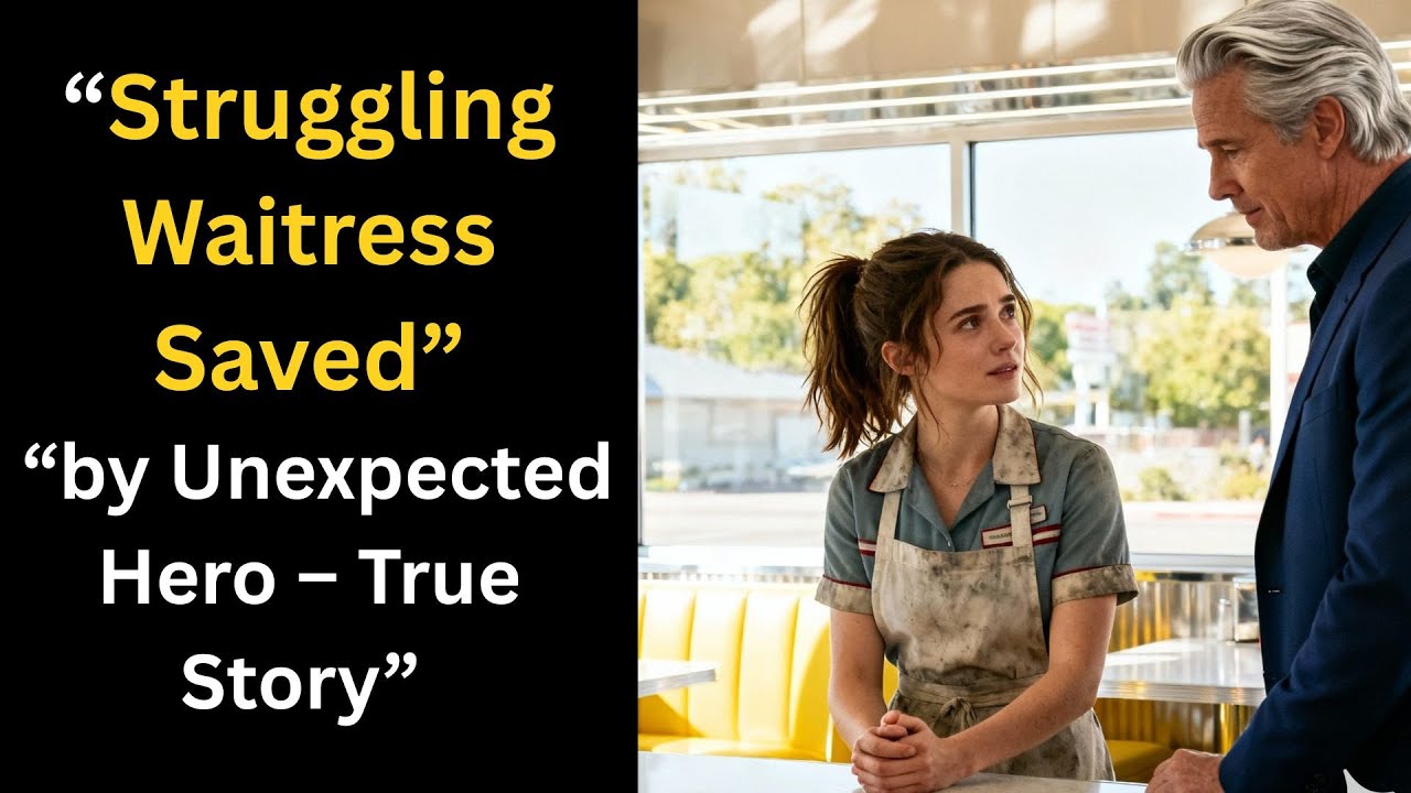 “Struggling Waitress Saved by Unexpected Hero – True Story”