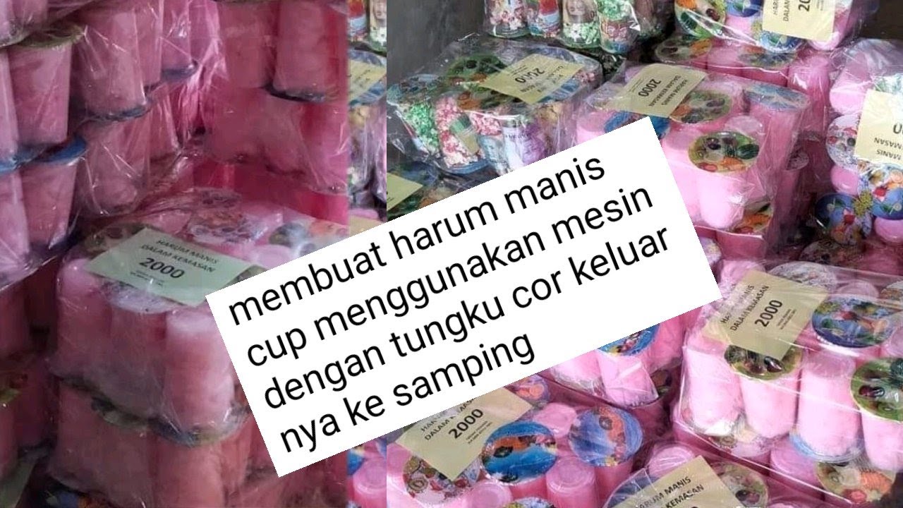 027 membuat harum manis cup menggunakan mesin dengan tungku cor keluar nya ke samping