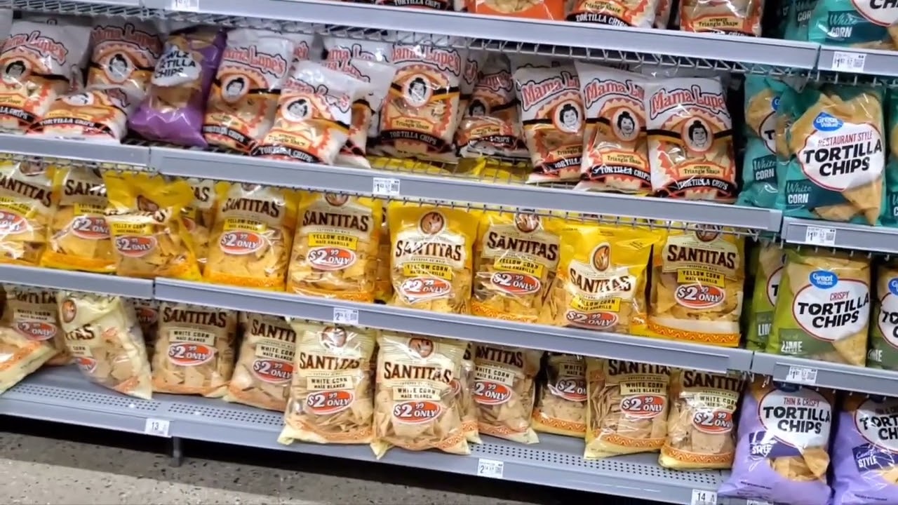 WOW! ASMR! SHOPPING WITH ME: CHIPS 🍟 AISLE NEW AT WALMART! #amazing #asmr #snacks #shopping 