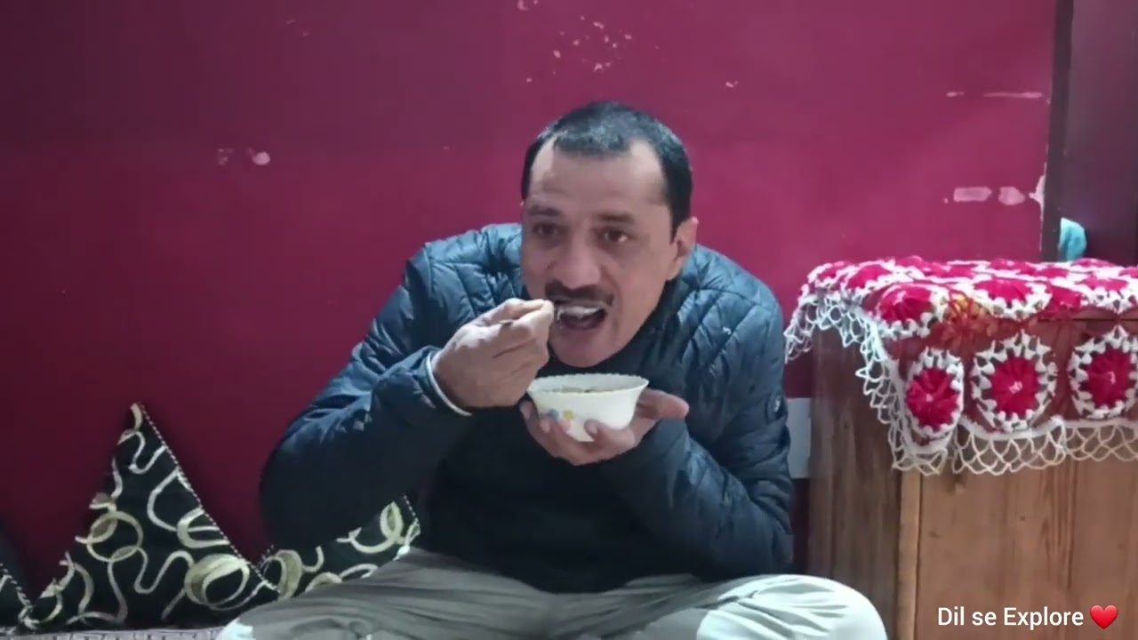 Himachal Traditional food Patli kuhal Manali
