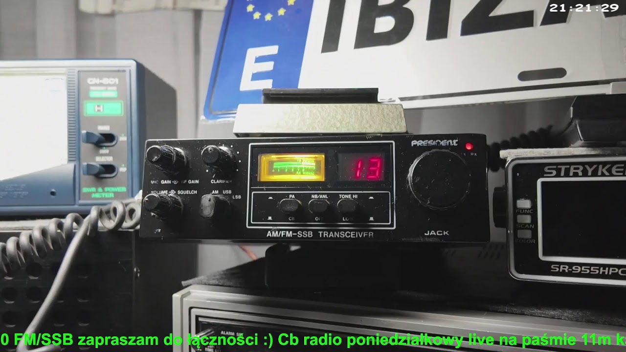 Cb radio poniedziałkowy live na paśmie 11m kanał 13 27.110 FM/SSB zapraszam do łączności :)