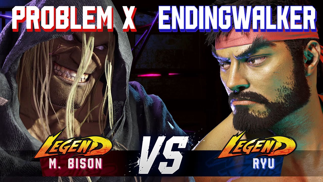 SF6 ▰ PROBLEM X (M.Bison) vs ENDINGWALKER (Ryu) ▰ High Level Gameplay
