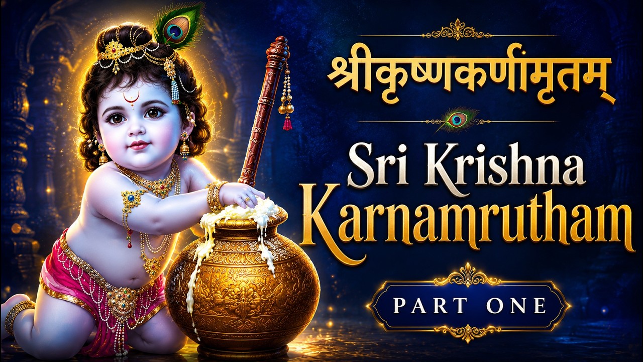 Krishna Karnamrita (Part 1) - Sri Bilva Mangala Thakura (Leela Shuka) | Krishna Karnamrutham