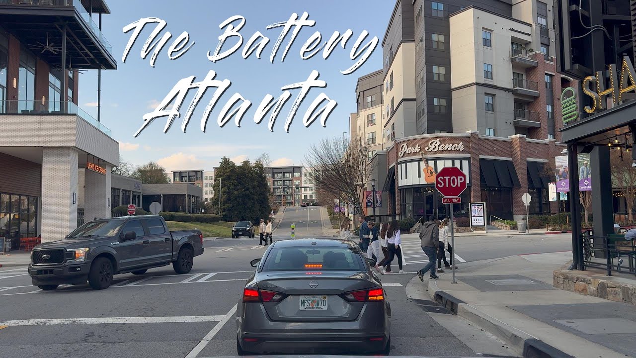 4K 60FPS POV Drive To The Battery Atlanta ⚾️🌆 | Home of the Braves | Saturday Morning Ambience 🚗☀️