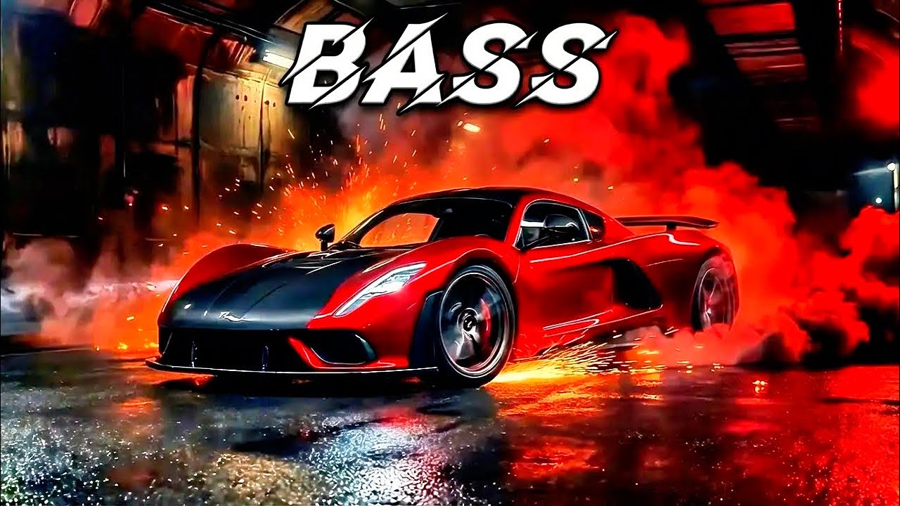 Hard Techno Night Drive Neon Corridor 🚗🔥🌌 Bass Boosted Tunnel Focus
