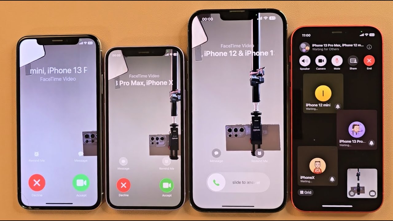 IPhone X iPhone 12mini iPhone 13 Pro Max iPhone 12 FaceTime Incoming call &Outgoing call