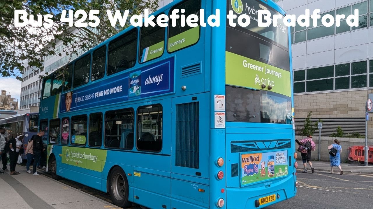 Summer in West Yorkshire | Bus 425 Wakefield to Bradford | June 2024
