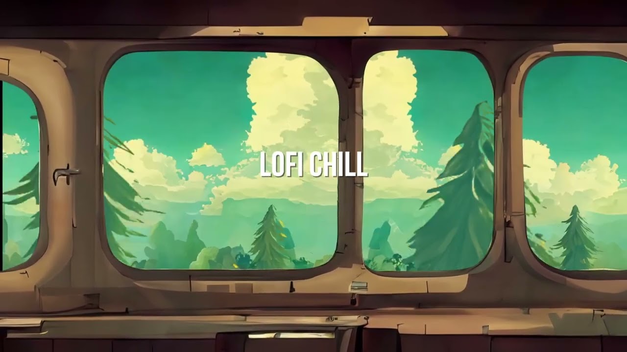1 Hour  Lofi Chill/ Lofi Hiphop with train sound : Relaxing, Reading,Working