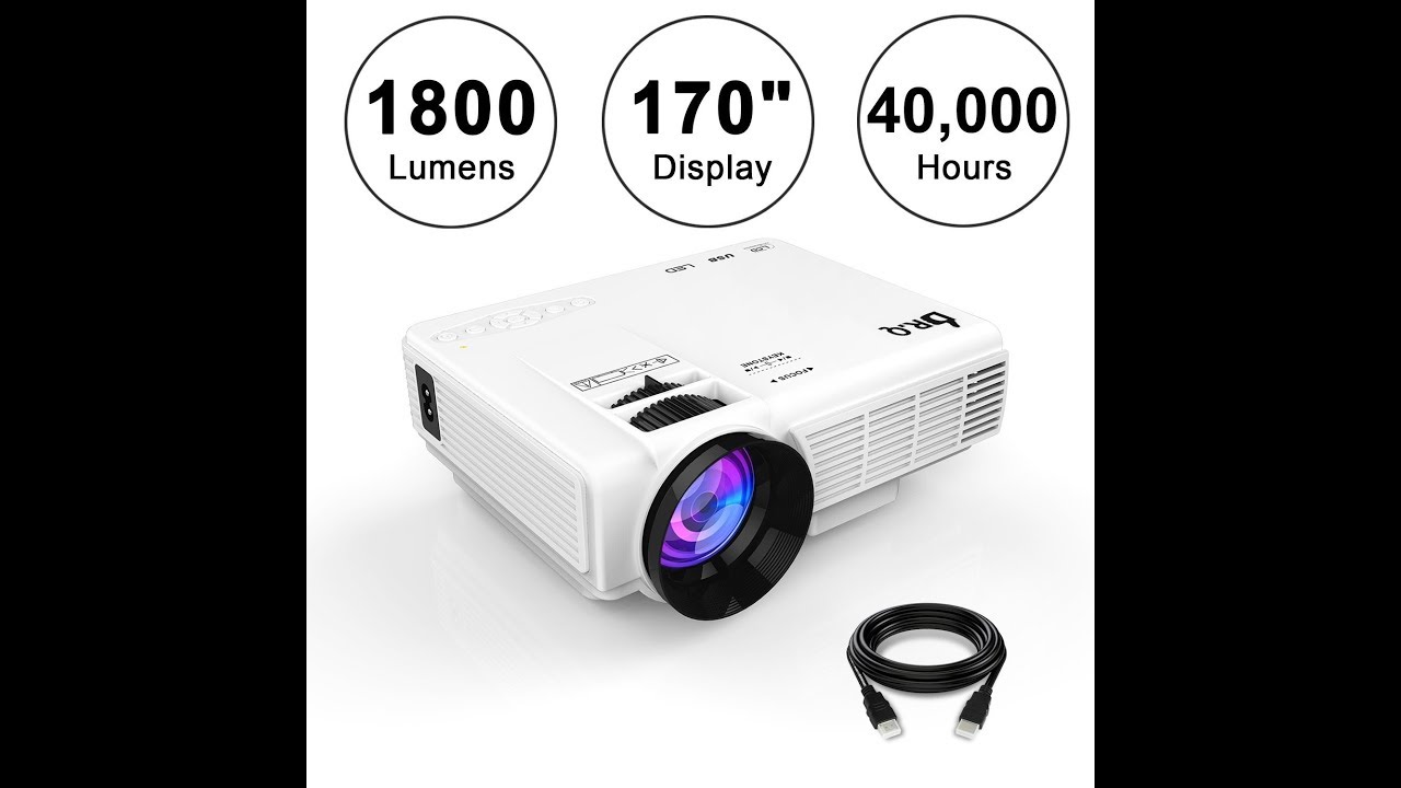 DR.Q 1800 Lumens 4 Inch Mini LCD Projector HI-04