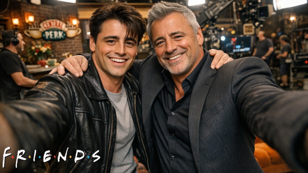 FRIENDS Cast Reunites on Set – Then vs Now Selfie Hug (2026) ☕️✨