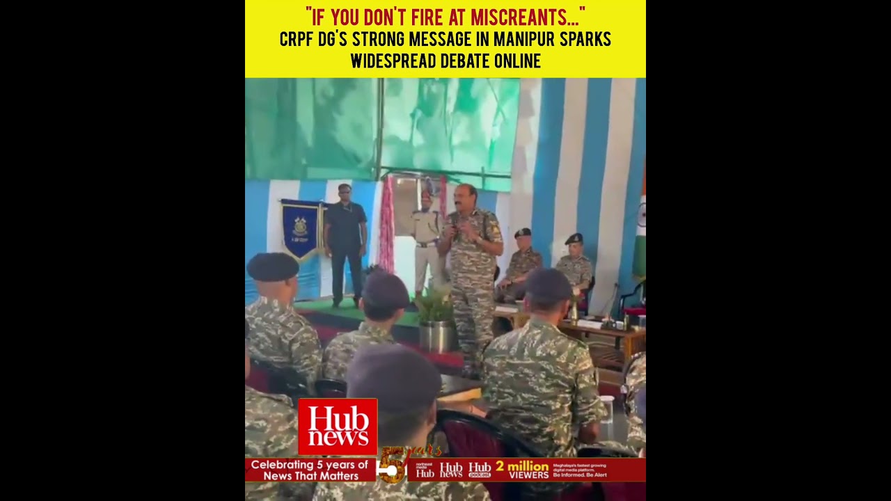 CRPF chief&rsquo;s strong message in Manipur sparks widespread discussion online
