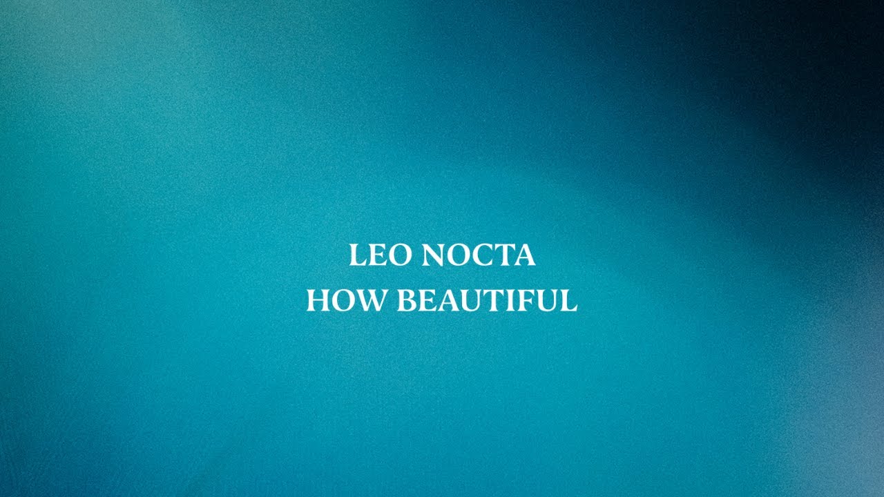 Leo Nocta - How Beautiful (Lyric video)