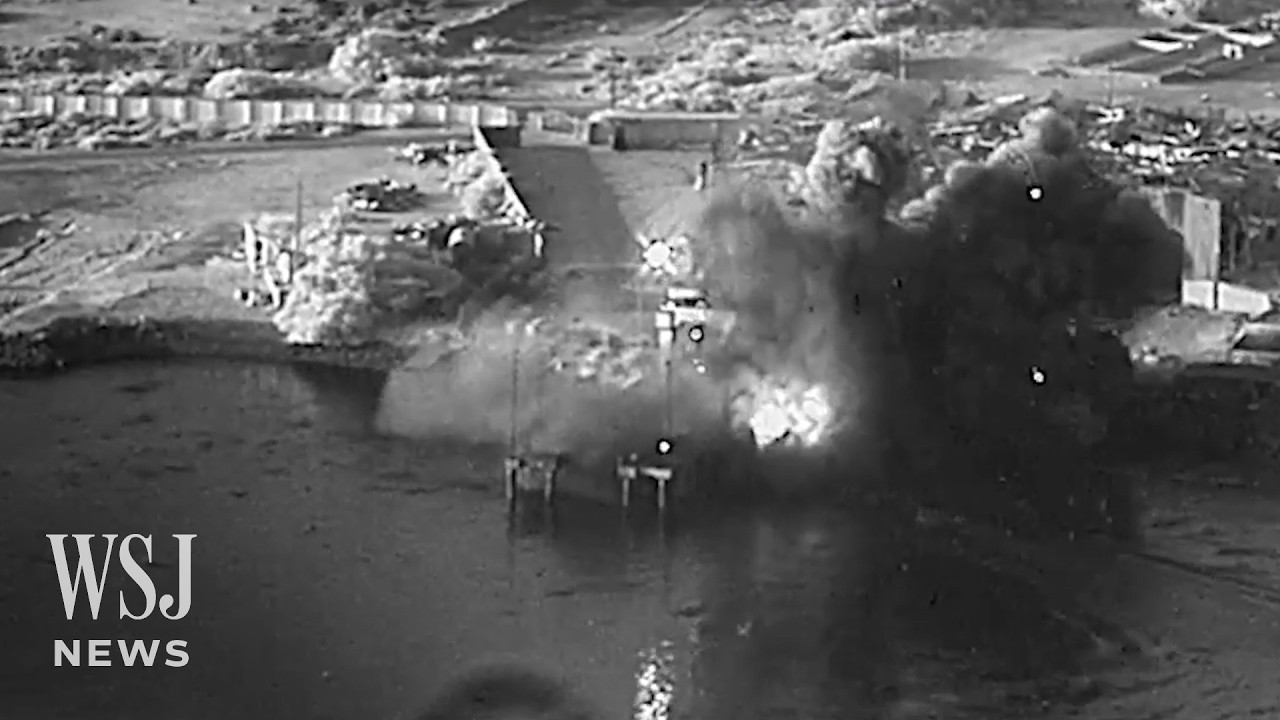 The U.S. Strikes Iranian Naval Base With Unmanned Sea Drones | WSJ News