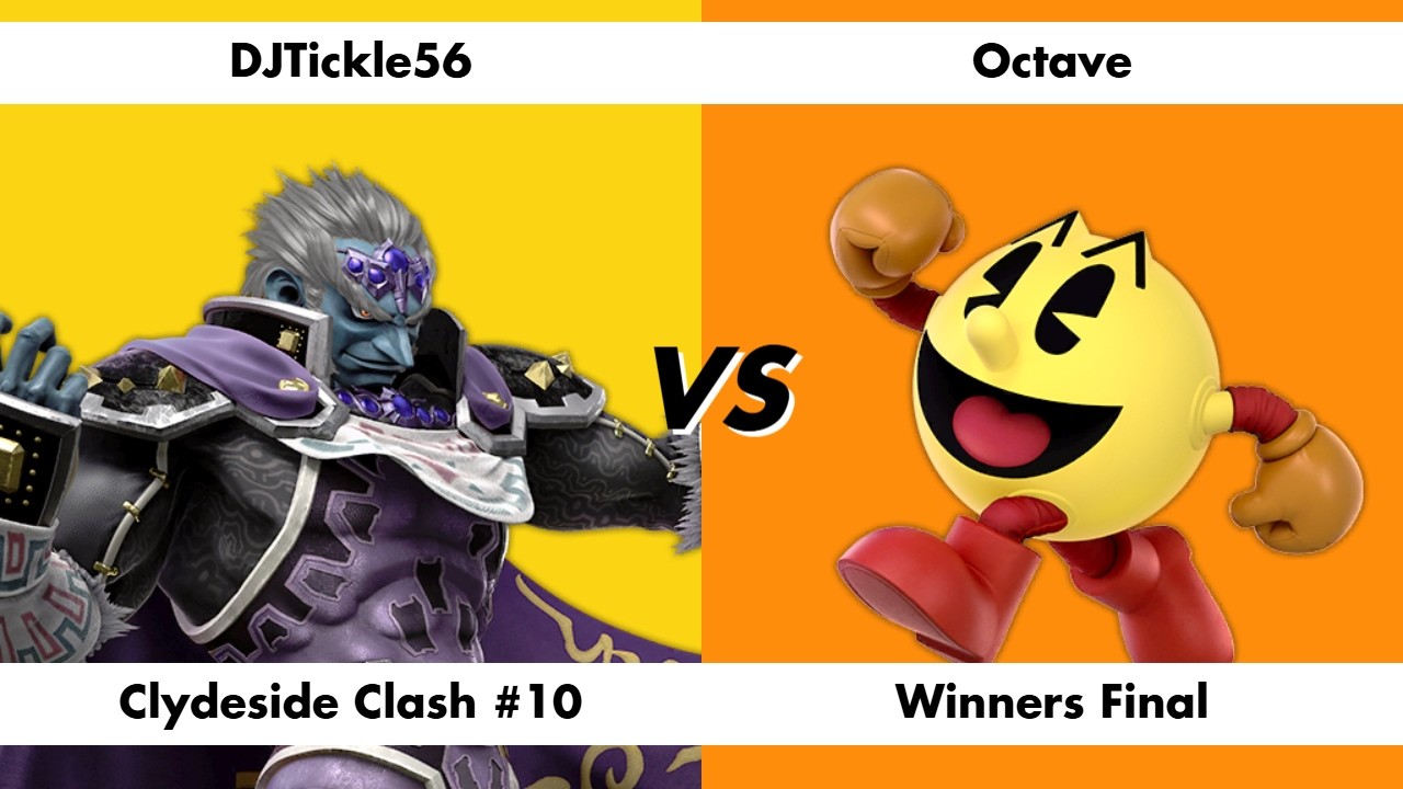 DJTickle56 (Captain Falcon / Ganondorf) vs Octave (PAC-MAN) - Clydeside Clash 10 Winners Final