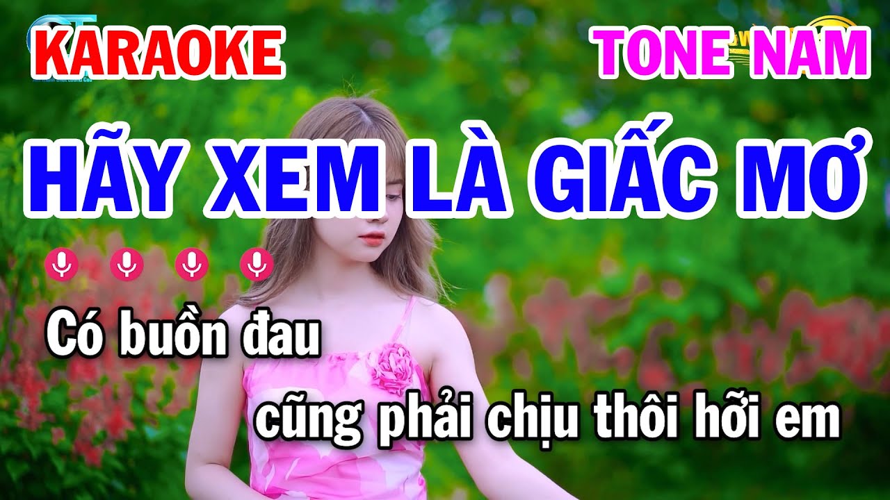 Karaoke Hãy Xem Là Giấc Mơ Tone Nam || Nhạc Sống Tuấn Cò