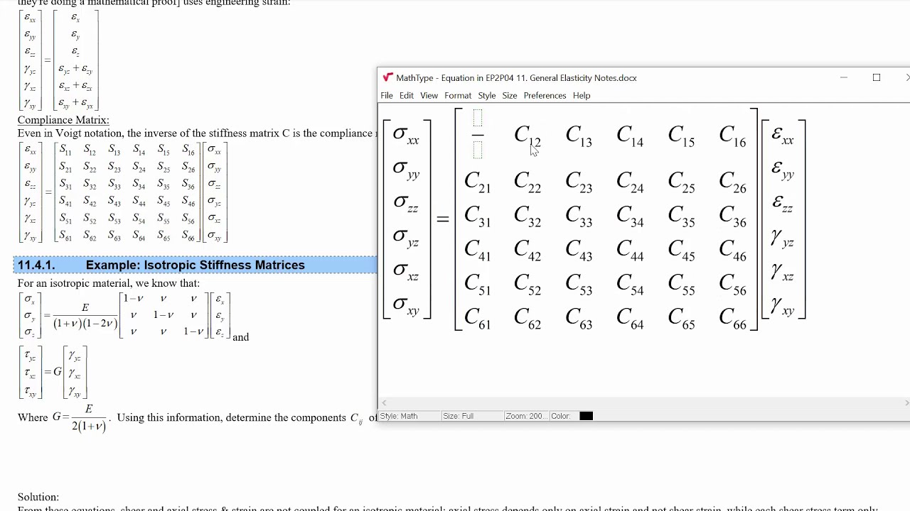 EP2P04 Topic 11 - General Elasticity