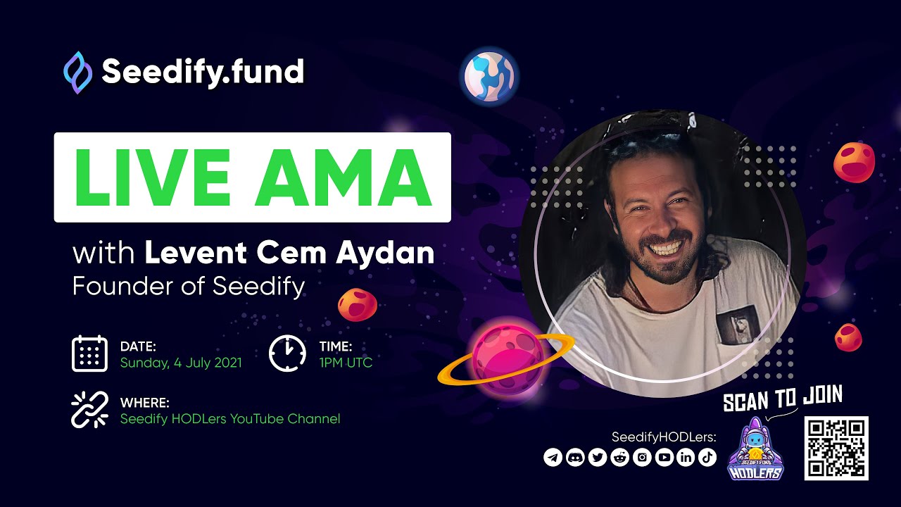 Live AMA with Levent Cem Aydan, CEO of Seedify.Fund