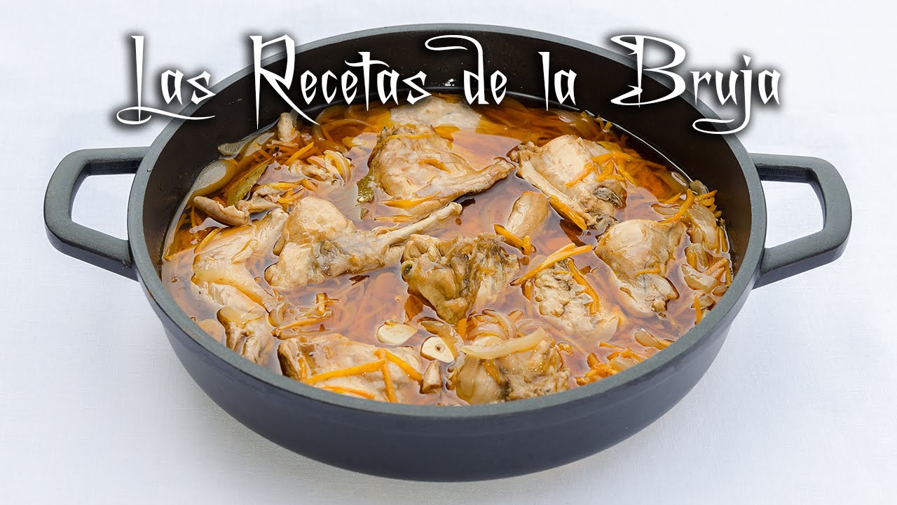 CONEJO en ESCABECHE SIN FRITOS - Receta fácil y tradicional
