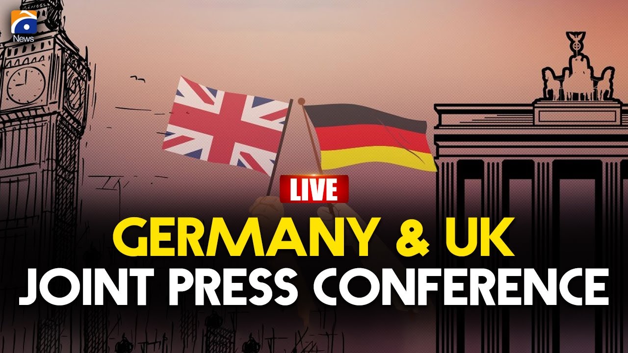 🔴 𝗟𝗶𝘃𝗲: Germany & UK Hold Joint Press Conference in Berlin 🇩🇪🇬🇧 | Geo News English