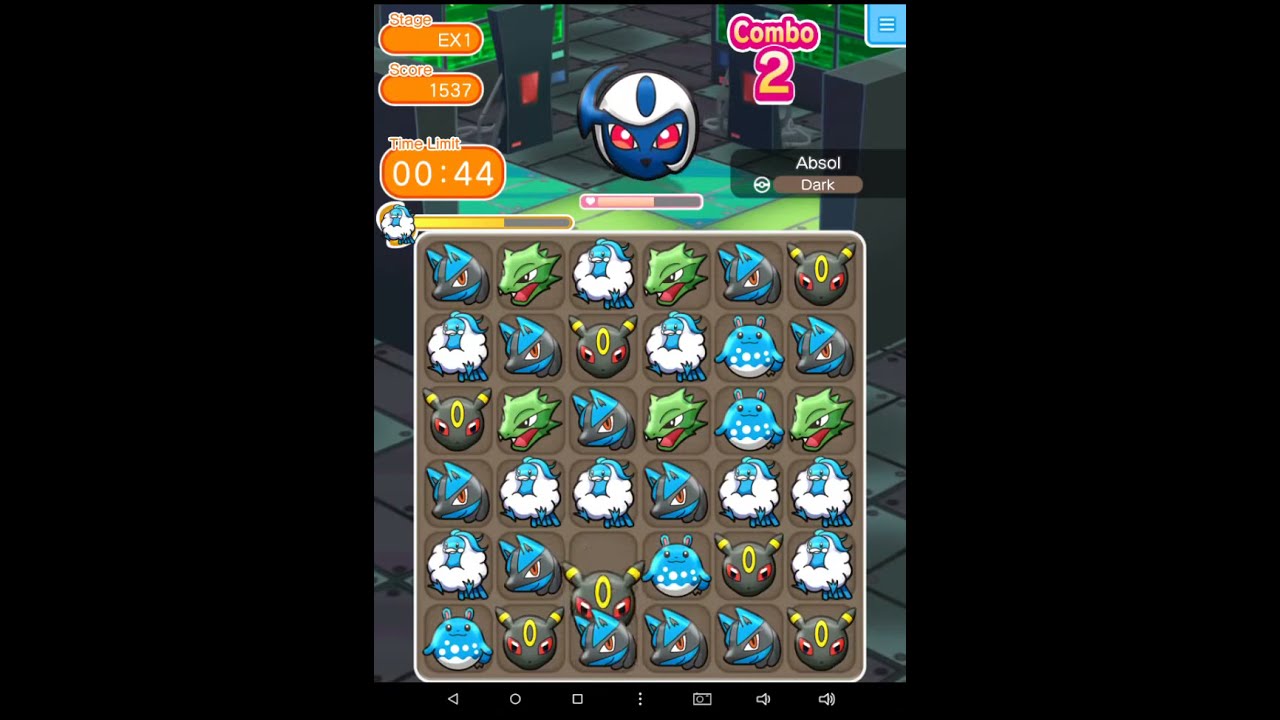 Starting to get Mega Absol(Pokemon Shuffle)