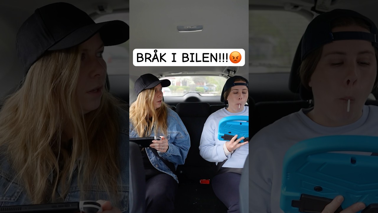 Br&aring;k-Familjen i bilen, p&aring; v&auml;g mot semester. Eller?😂 @malinedengard  Vilken replik var roligast?