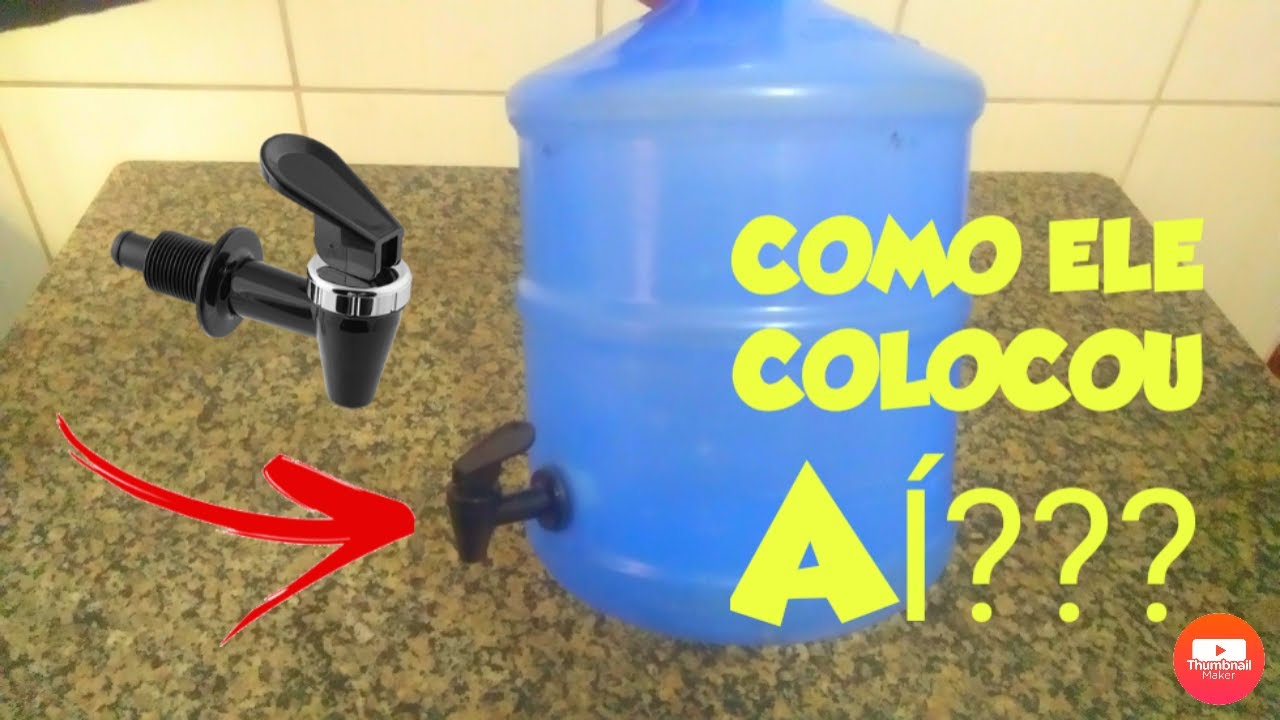 COMO COLOCAR TORNEIRA EM GALÃO DE 20 LITROS? #shorts # facavocemesmo #dica #galao