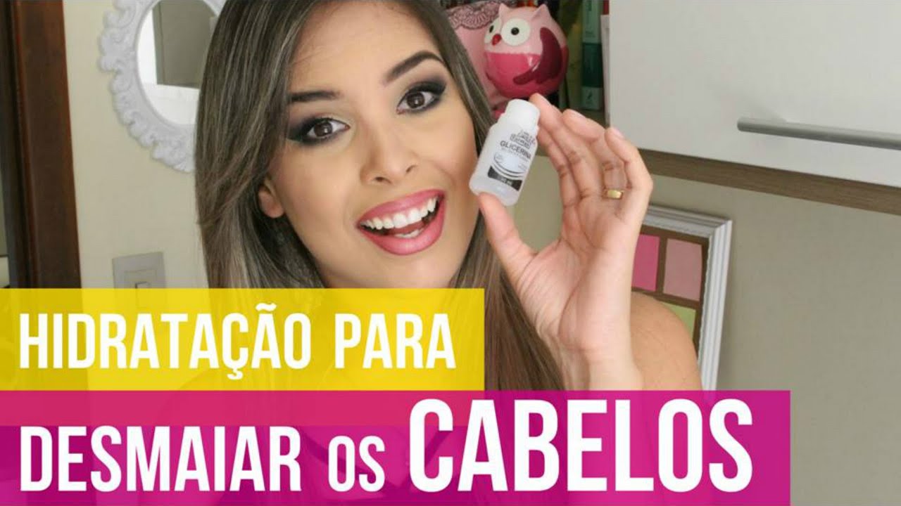 Para cabelos RESSECADOS e sem vida, hidratação com GLICERINA