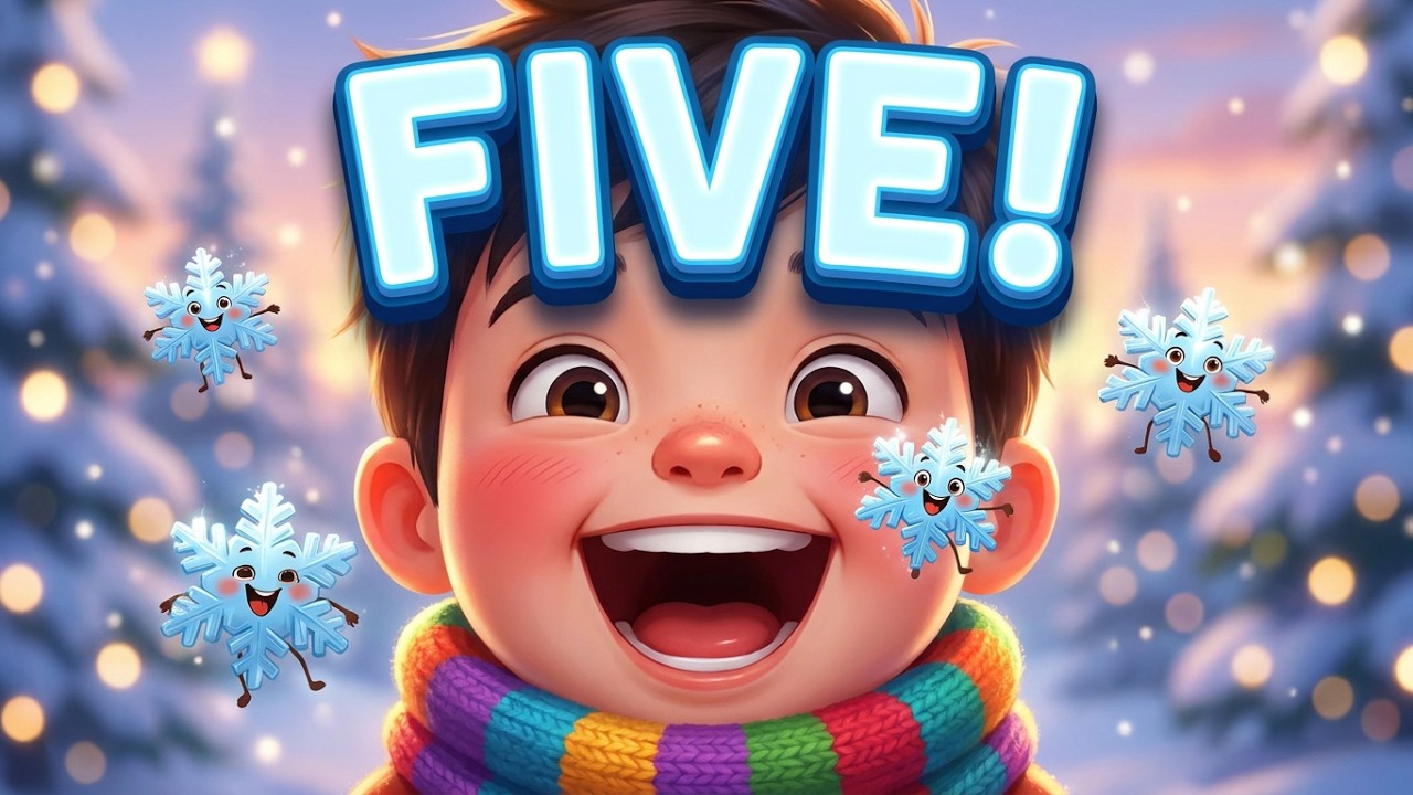 Five Little Snowflakes – Fun Winter Sing-Along for Kids!