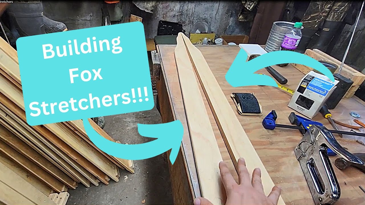 In The Fur Shed   Building Fox Stretchers