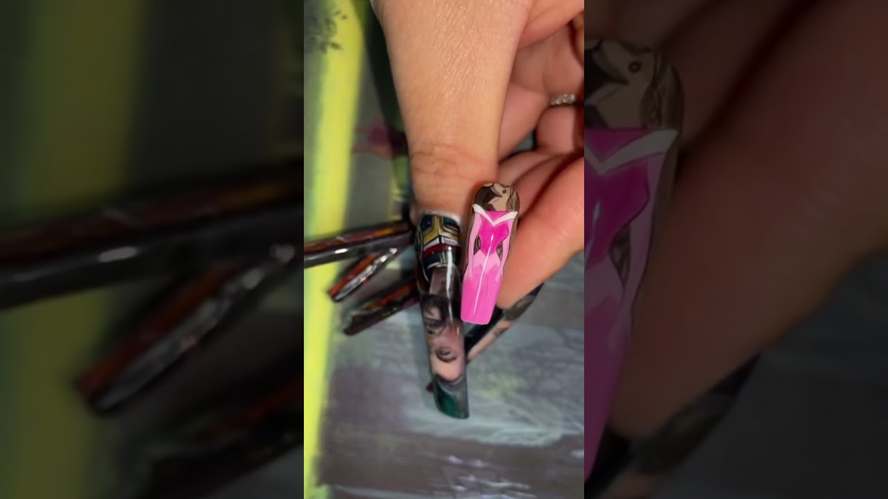COLOR CHANGING Aurora’s Dress Nails 🥹